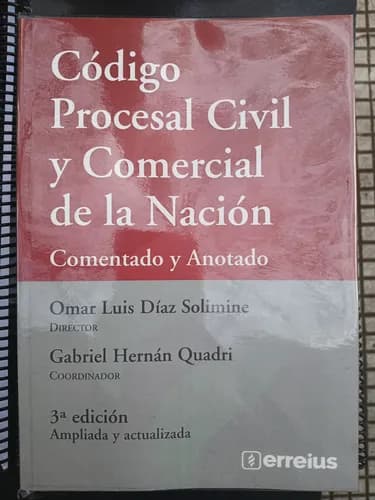 Díaz Solim Código Procesal Civil Comercial Nación Comentado