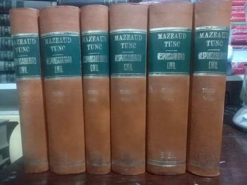 Mazeaud Tunc / Responsabilidad Civil 6 Tomos Obra Completa