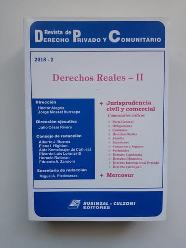 Derechos Reales Ii  2018-2 / Rdpyc