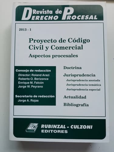 Proyecto De Código Civil Y Comercial Aspectos Procesales Rdp
