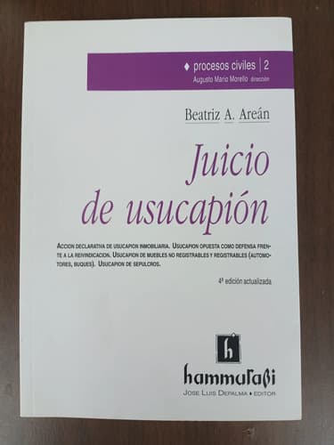 Arean / Juicio De Usucapión Impecable
