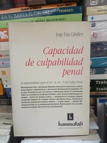 Capacidad De Culpabilidad Penal / Jorge Frías Caballero