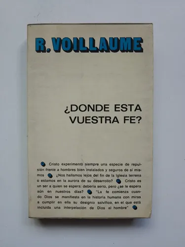 ¿dónde Está Nuestra Fe? / R. Voillaume