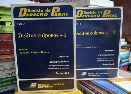 Rdp  - Delitos Culposos 2 Tomos / Donna