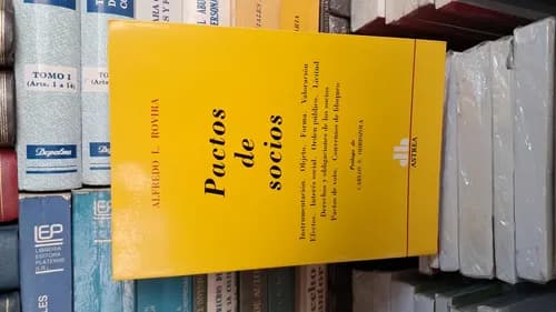 Pactos De Socios / Alfredo Rovira