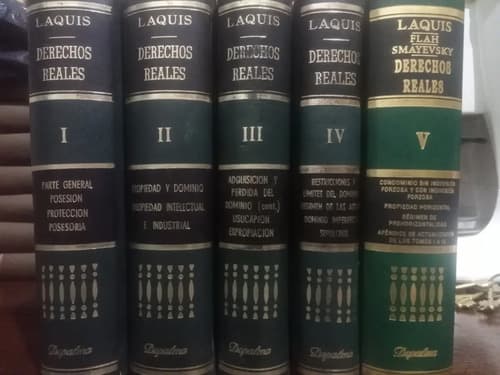 Manuel Laquis / Derechos Reales 5 Tomos Obra Completa