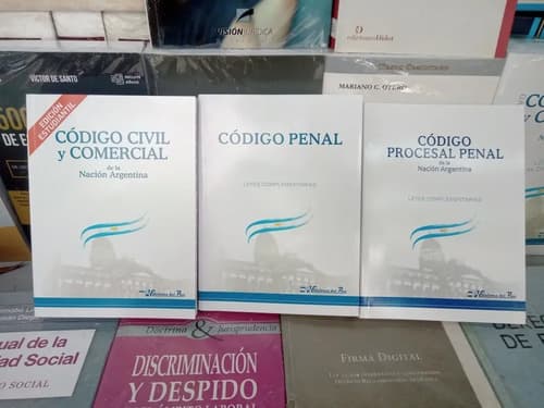 Código Civil + Penal + Procesal Penal Nación Bolsillo