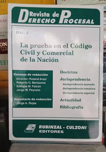 La Prueba En El Código Civil Y Comercial - Rdp 2016 2