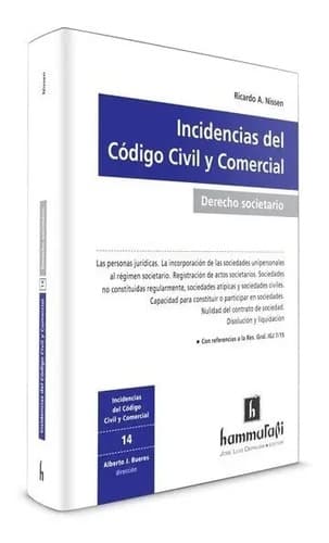 Ricardo Nissen / Derecho Societario - Incidencias