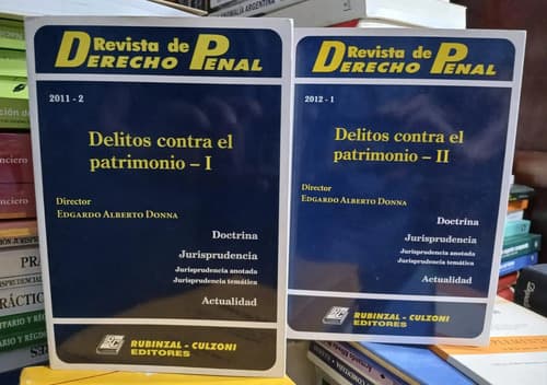 Rdp - Delitos Contra El Patrimonio 2 Tomos / Donna