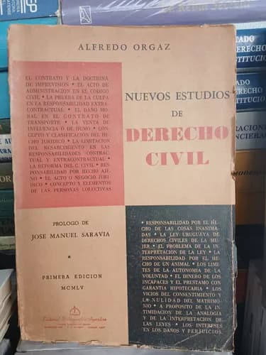 Alfredo Orgaz / Nuevos Estudios De Derecho Civil