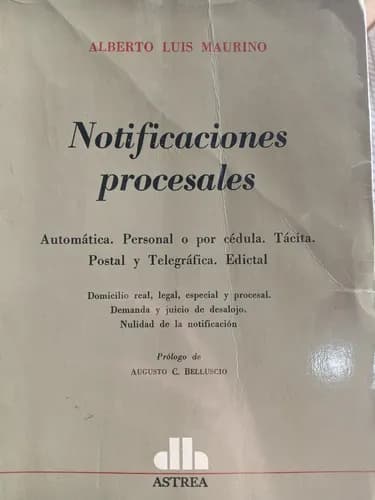 Alberto Maurino / Notificaciones Procesales
