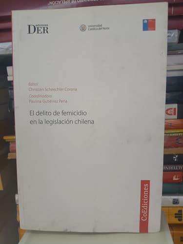 El Delito De Femicidio En La Legislación Chilena Scheechler