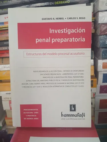 Investigación Penal Preparatoria / Herbel - Rego