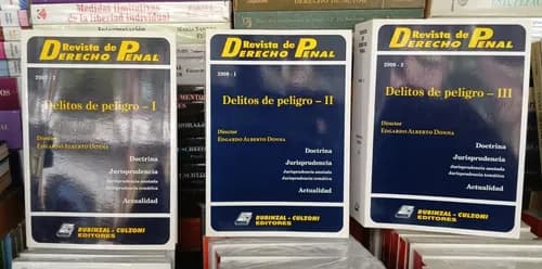 Donna - Revista De Derecho Penal / Delitos De Peligro 3 Tms