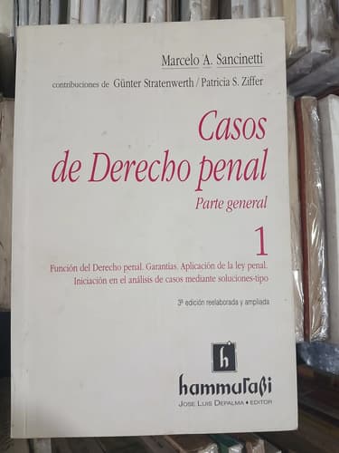 Sancinetti / Casos De Derecho Penal Parte General Tomo 1