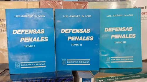 Defensas Penales 3 Tomos / Luis Jiménez De Asua