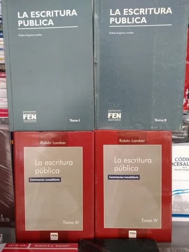 Lamber / La Escritura Pública 4 Tomos Obra Completa