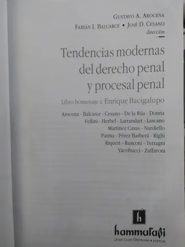 Homenaje A Enrique Bacigalupo (enc) - Arocena Y Otros