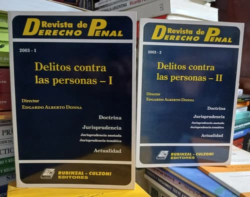 Rdp - Delitos Contra Las Personas 2  Tomos / Donna