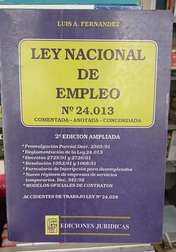 Ley Nacional De Empleo / Luis Fernandez