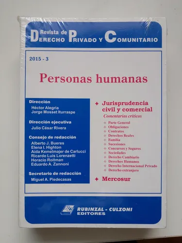 Personas Jurídicas 2015 - 2 / Revista De Derecho Privado