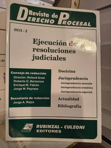 Derecho Procesal - Ejecución De Resoluciones Judiciales