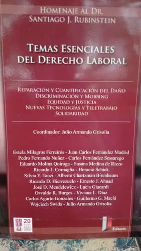 Temas Esenciales Del Derecho Laboral - Homenaje A Rubinstein