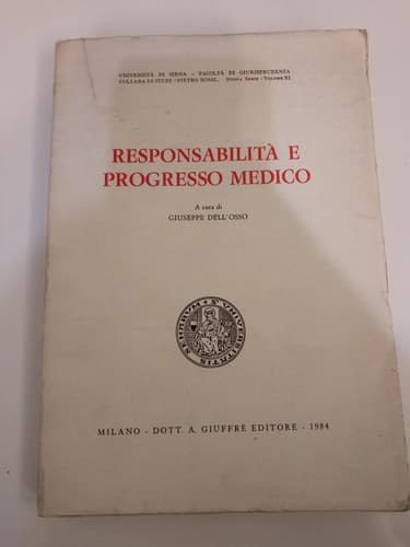 Responsabilità E Progresso Medico / Giuseppe Dell'osso