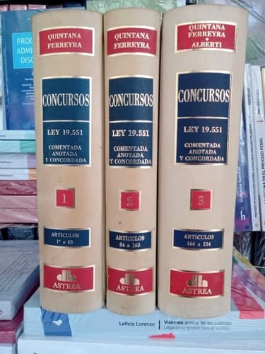 Quintana Ferreyra / Concursos, 3 Tomos (enc)