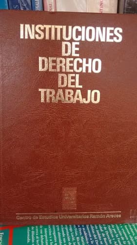 De La Villa Gil / Instituciones De Derecho Del Trabajo (enc)