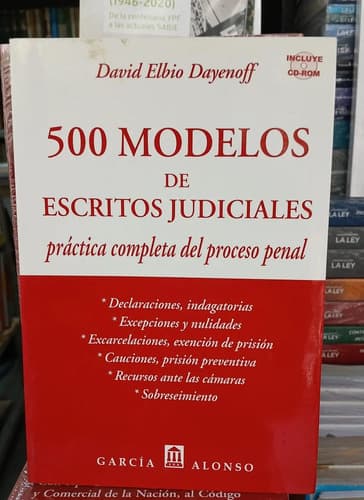 500 Modelos De Escritos Judiciales / David Dayenoff