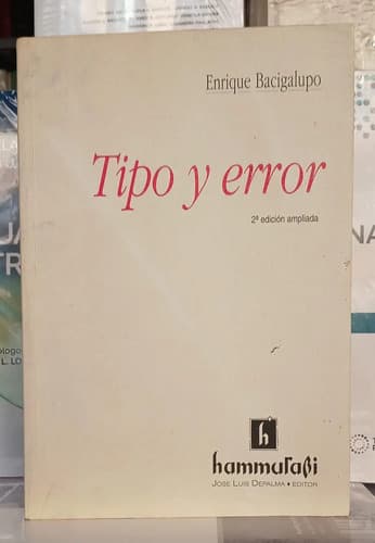 Tipo Y Error / Enrique Bacigalupo