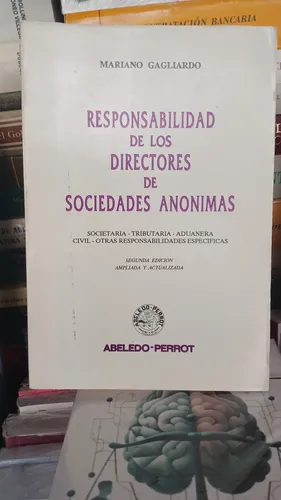 Gagliardo Responsabilidad De Los Directores De Sociedades